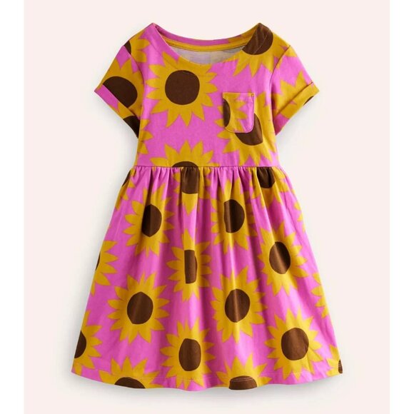 4 x Boden Girls Kaftan & Dresses NEW Size 5-6Y Sunflower Geo, Floret Paisley - Picture 4 of 7